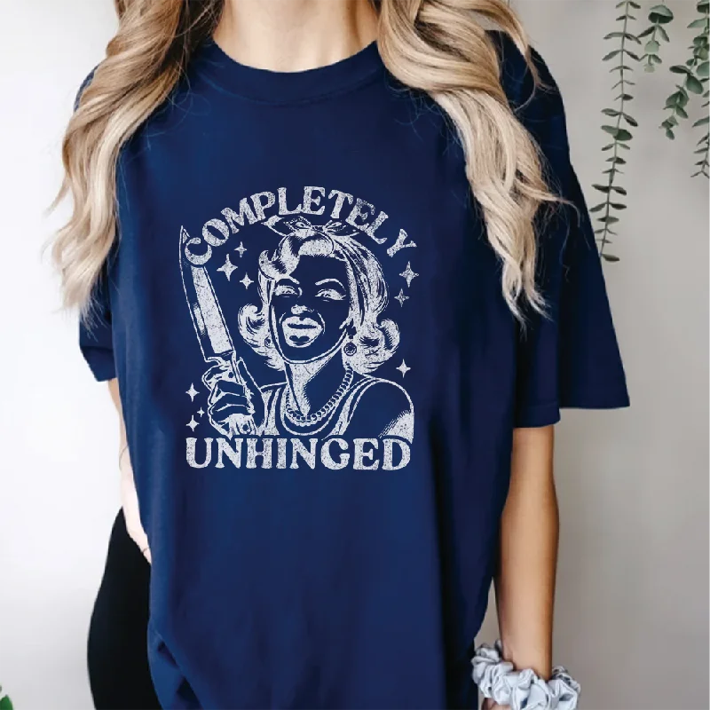 -Anti-scratch scratching board AND cat bed in one Completely Unhinged Distressed T-Shirt -Anti-scratch scratching board AND cat bed in one Completely Unhinged Distressed T-Shirt