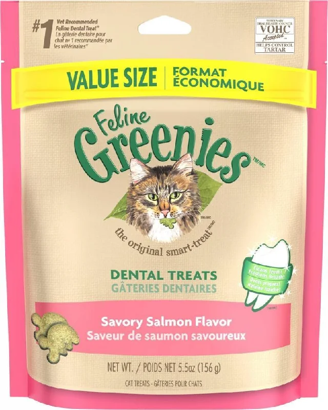 - Pet tear stain cleaning wipes Greenies Feline Dental Salmon Flavor Cat Treats