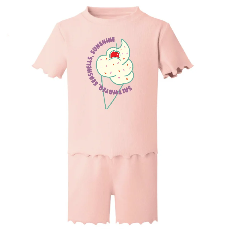 - Teething and chewing toys for puppies Saltwater & Sunshine Rib T-shirt & Short Set