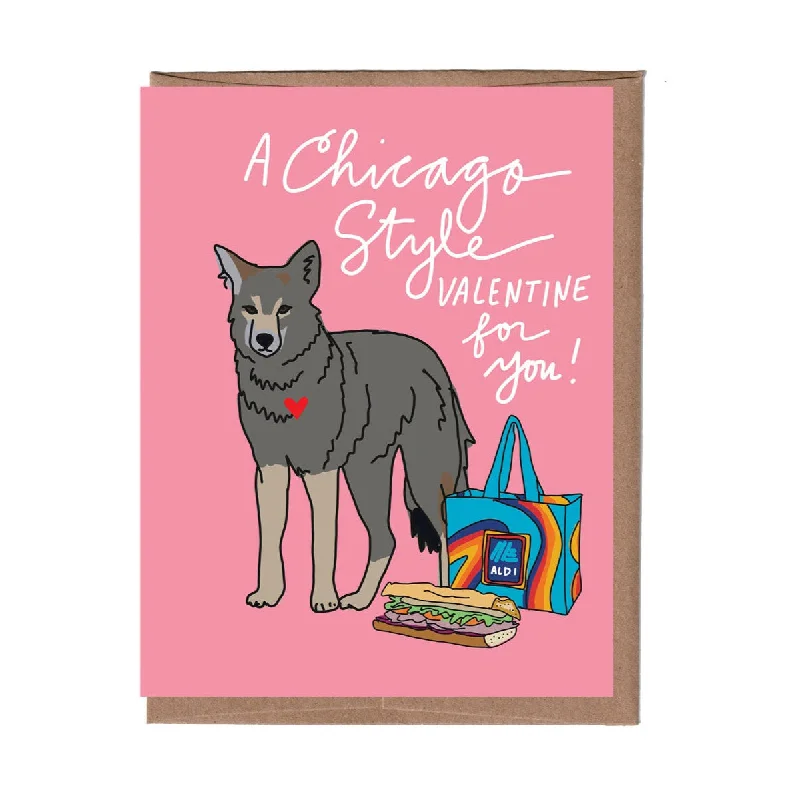- Rabbit grass rack to prevent waste food box Chicago Coyote Valentine Card
