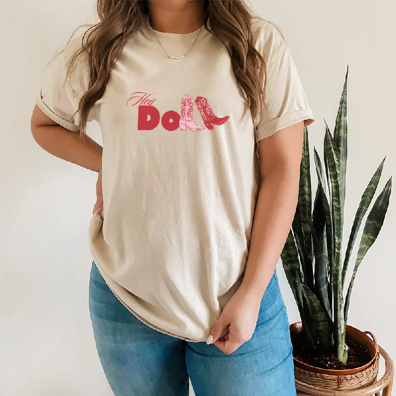 - Dog disposable foam shower gel Hey Doll Cowgirl Graphic Women's T-shirt