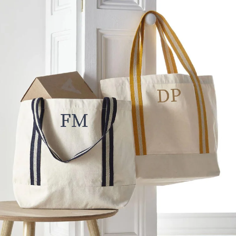 - Pregnant cat delivery room warming box Personalised Initial Natural Beach Bag