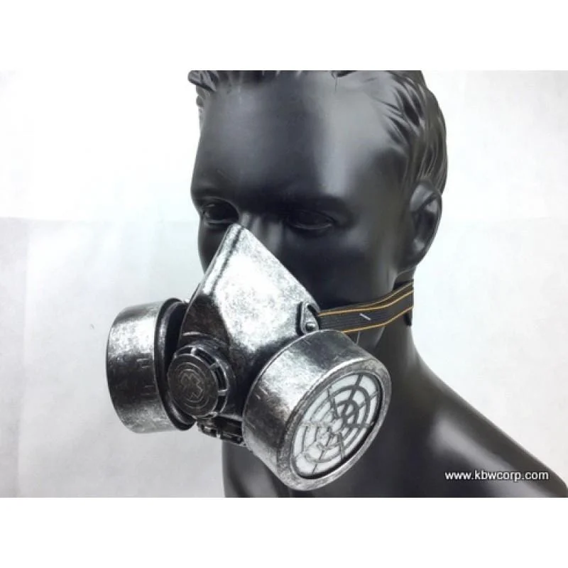 -Anti-scratch sofa protective cover Silver steampunk gas mask
