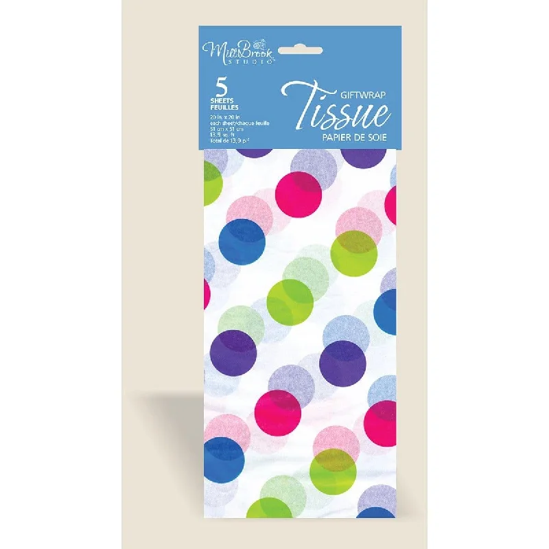 - Dog anti-slip mat Premium Printed Tissue Paper - Color Dots, 5 Count