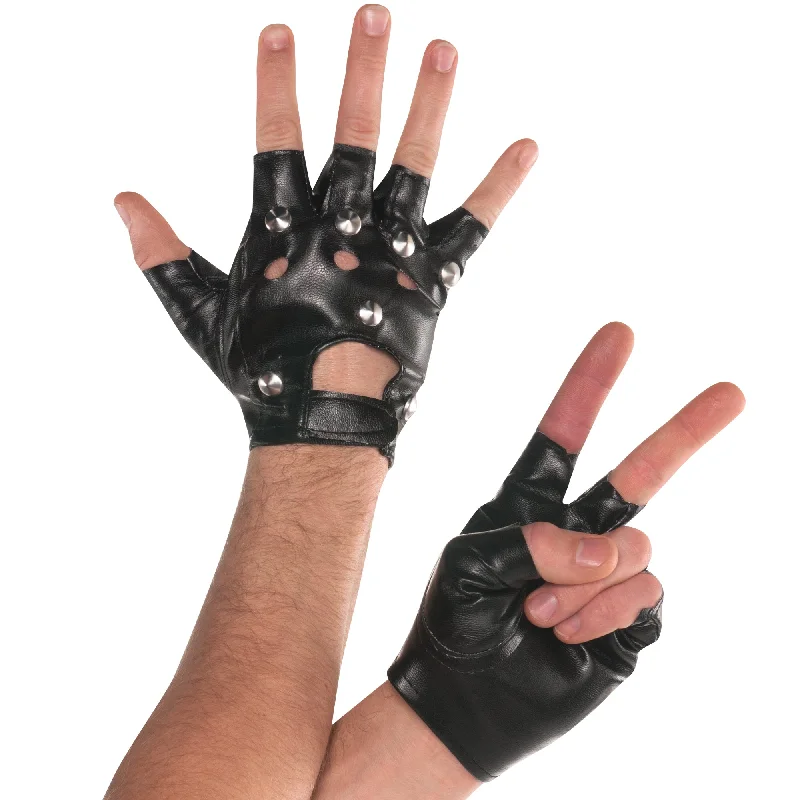 - Dog disposable foam shower gel Studded fingerless gloves for adults