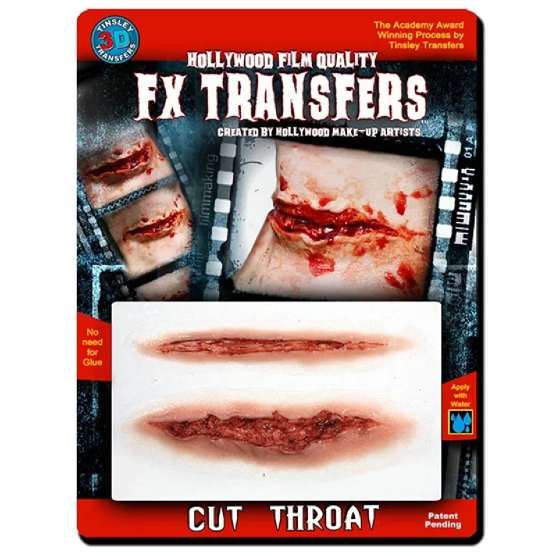 - Cat stress soothing spray 3D FX Transfers Cut Throat Latex Free Prosthetic, 1 Count