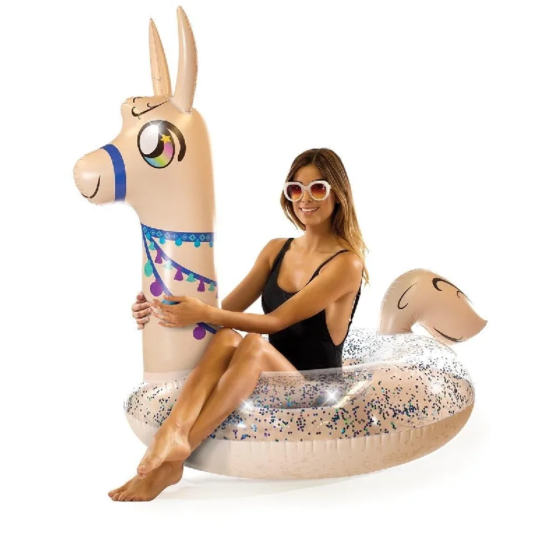 - Pet water dispenser UV sterilization version Llama glitter tube pool float, 48 inches - Pet water dispenser UV sterilization version Llama glitter tube pool float, 48 inches