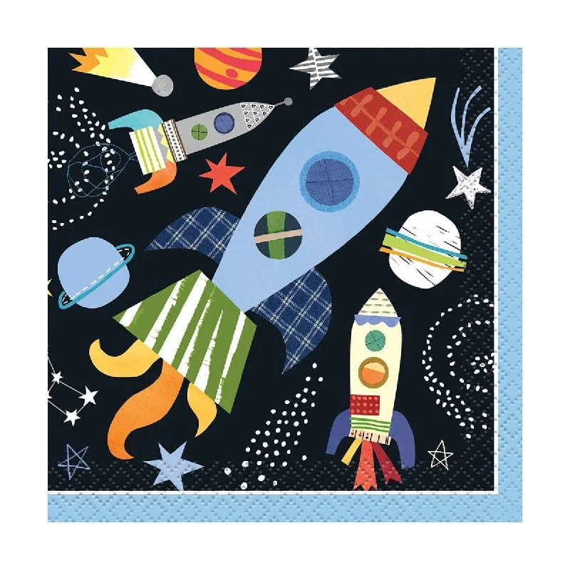- Pet stroller can be taken on the plane Outer Space beverage napkins, 16 per package