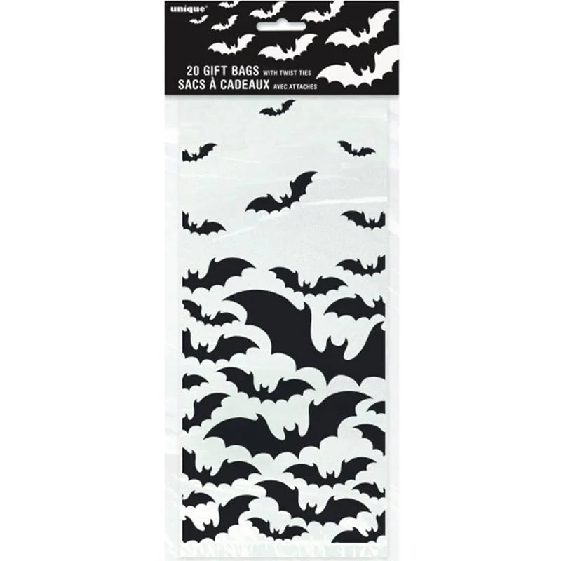 - Pet smart GPS locator Black bats cello favor bags, 20 per package