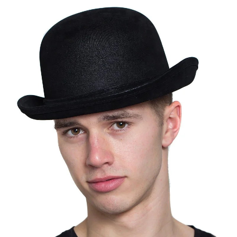  -Anti-scratch sofa protective cover Black leatherlike derby hat for adults