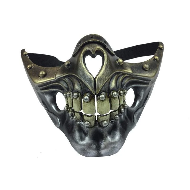 - Pet electric nail grinder silent model Silver steampunk skeleton half mask
