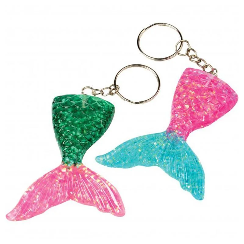 - Pet vitamin complex nutrition tablets Mermaid tail keychains, 8 per package