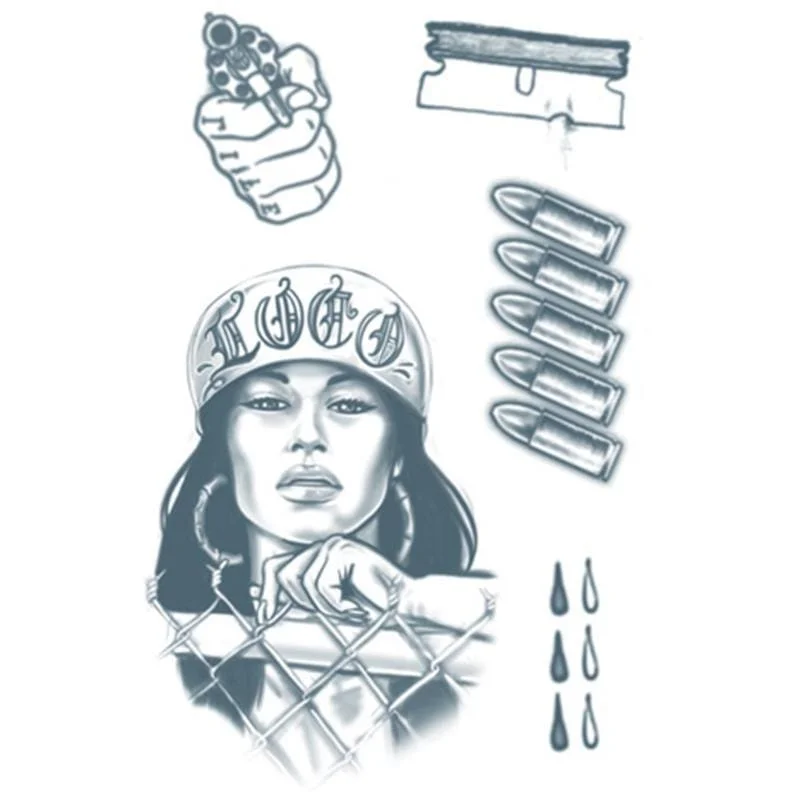 - Car dog seat belt Thug temporary tattoos