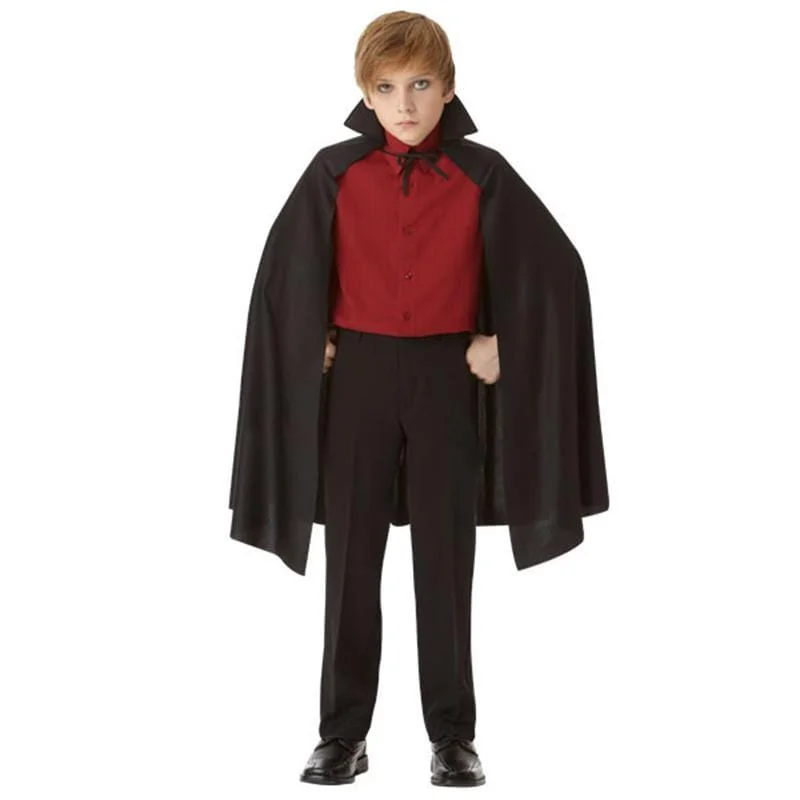 - Dog disposable foam shower gel Black cape with collar for kids