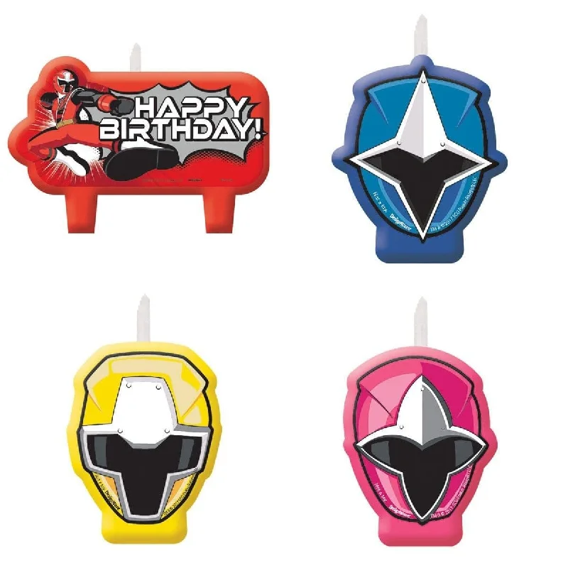 - Pet tear stain cleaning wipes Power Rangers birthday candles, 4 per package