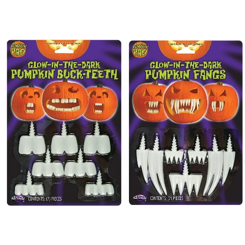 - Pet smart GPS locator Glow in the dark pumpkin teeth, Assortment, 1 Count