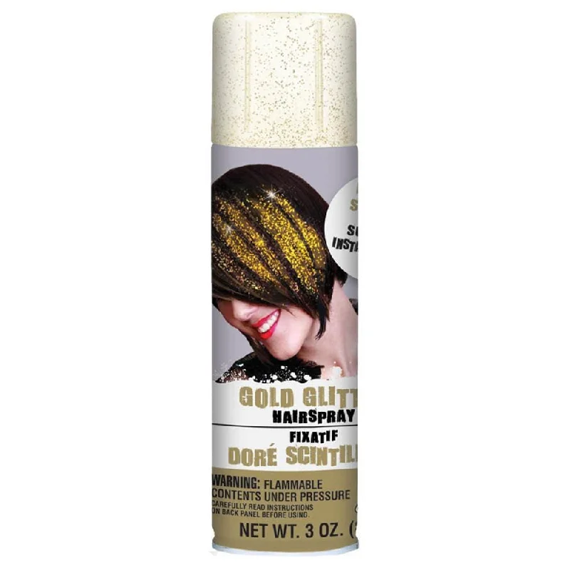 - Parrot climbing and standing wooden frame Gold glitter hair spray