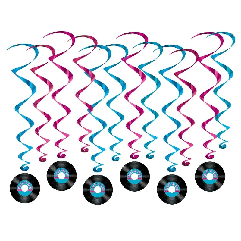  -Anti-scratch sofa protective cover Rock & Roll Swirl Decorations, 12 per Package