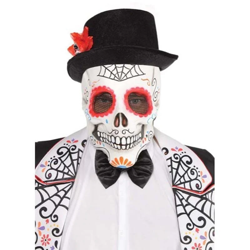 - Automatic induction pet water dispenser Day of the dead sugar skull mask