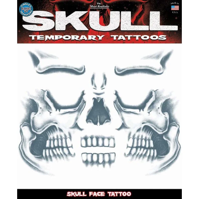 - Cat stress soothing spray Skull face temporary tattoo