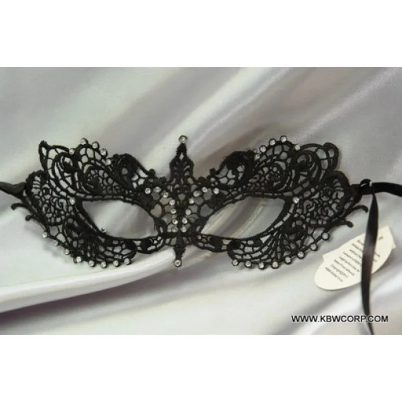 - Remote interactive pet feeder Black brocade lace masquerade mask