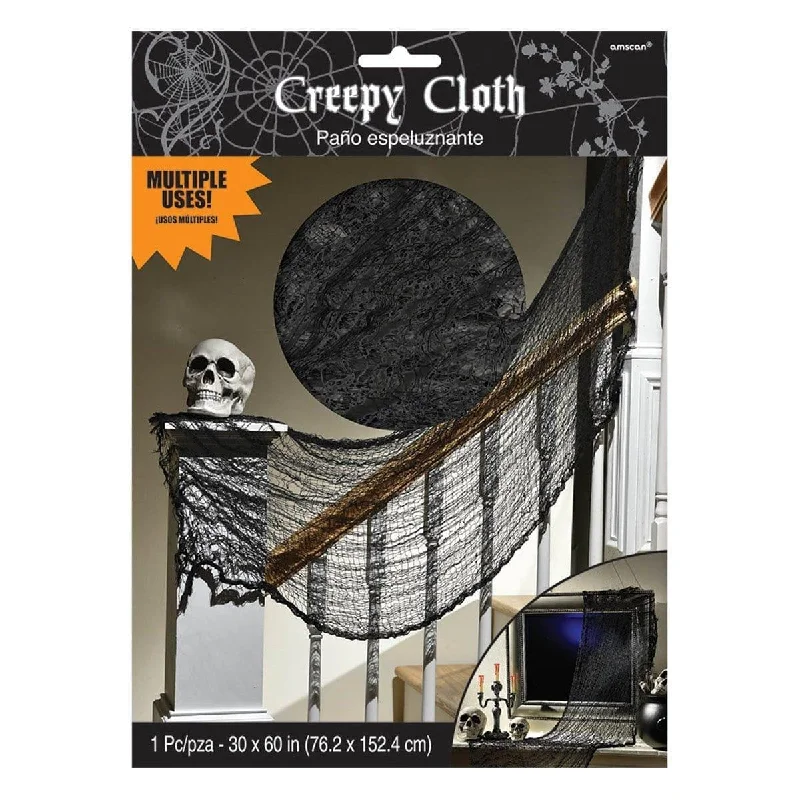 - Cat hair ball removal and hair removal cream Black halloween creepy cloth