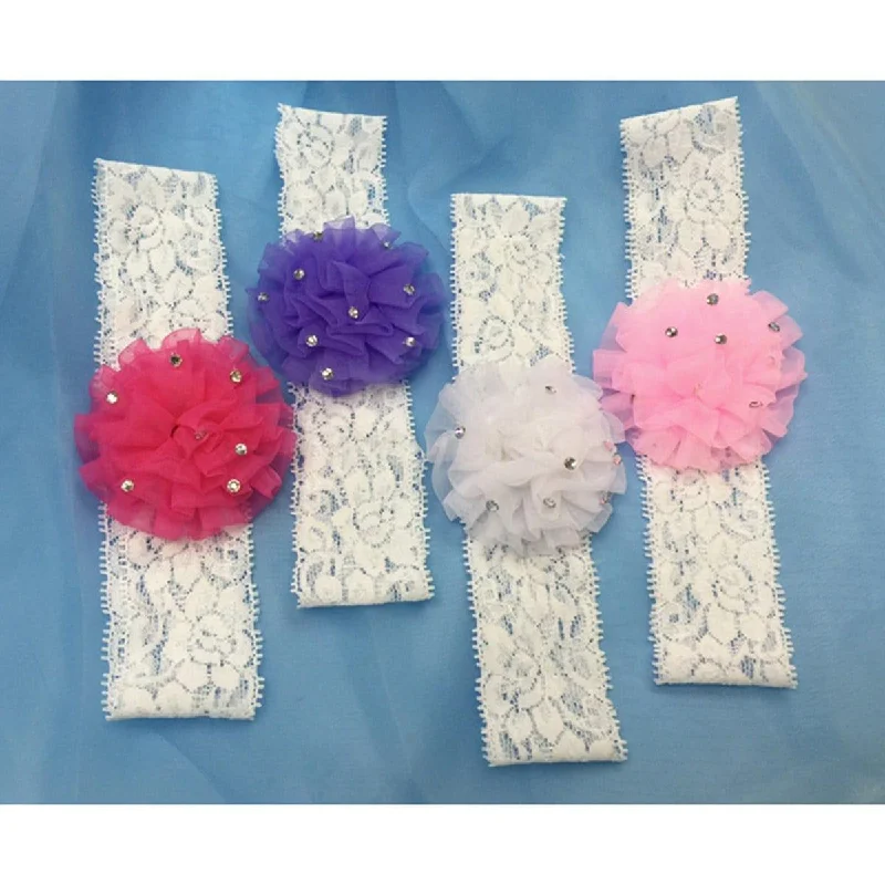 - Hamster silent running wheel to prevent chewing Baby Lace Headband Asst.