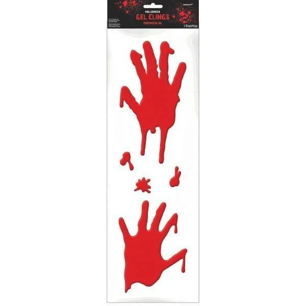 - Rabbit grass rack to prevent waste food box Bloody handprints gel clings