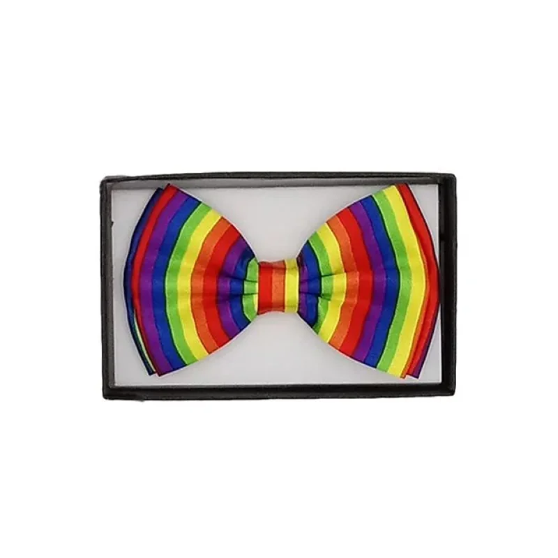 - Cat nail clippers with LED lights Rainbow striped bow tie