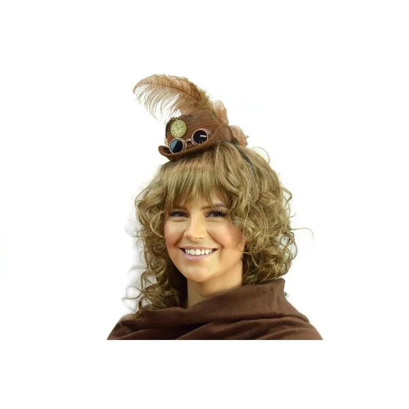 - Pet fence foldable indoor Mini brown hat headband for adults
