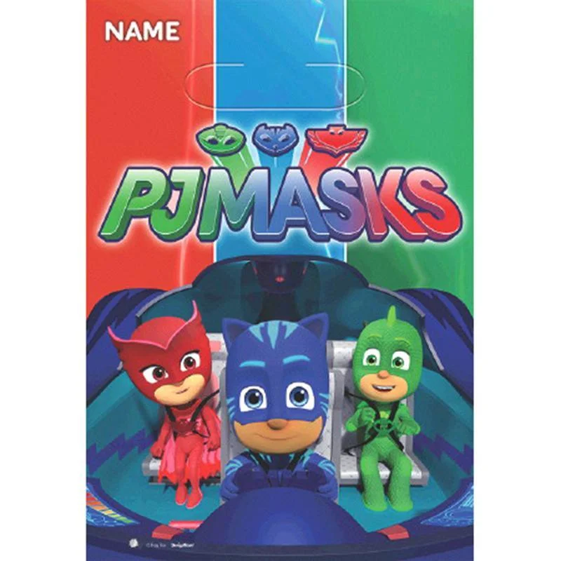 - Pregnant cat delivery room warming box PJ Masks favor bags, 8 per package