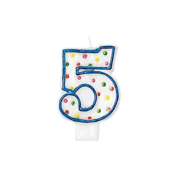- Elderly dog ​​joint care mattress Polka Dots Birthday Candle #5