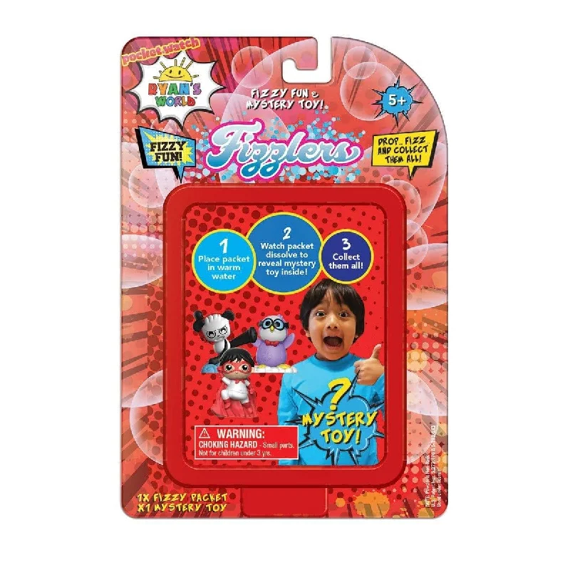 - Remote interactive pet feeder Ryan's World fizzlers mystery toy - Assortment