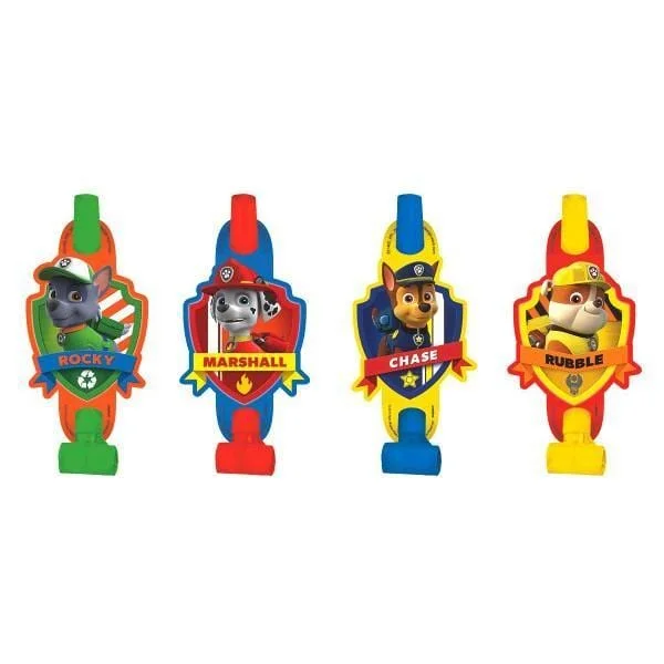 - Parrot climbing and standing wooden frame Paw Patrol blowouts, 8 per package