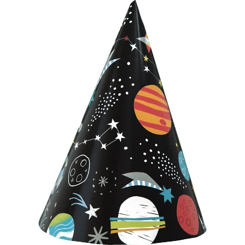 - Deodorizing cat litter tofu litter Outer Space party hats, 8 per package