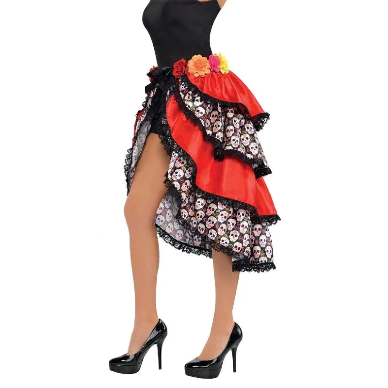 - Cat anti-jump window safety net Day of the dead tie-on bustle