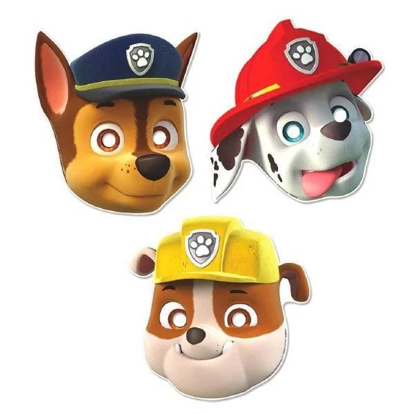  -Anti-slip claw protection raincoat FOR dogs Paw Patrol paper masks, 8 per package