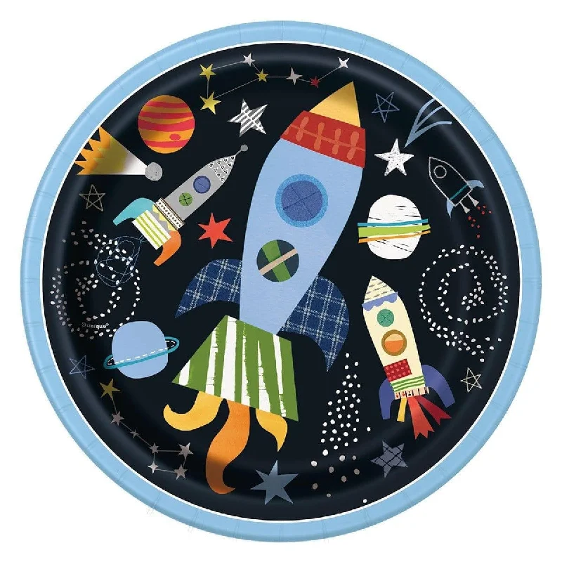 -Explosion-proof leash FOR LARGE dogs Outer Space Dinner Plates 9 Inches, 8 per package -Explosion-proof leash FOR LARGE dogs Outer Space Dinner Plates 9 Inches, 8 per package
