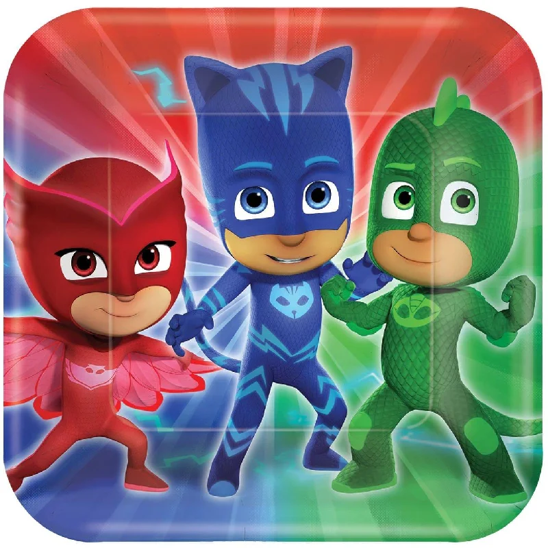 - Pet fence foldable indoor PJ Masks Dinner Plater 9 inches, 8 per package