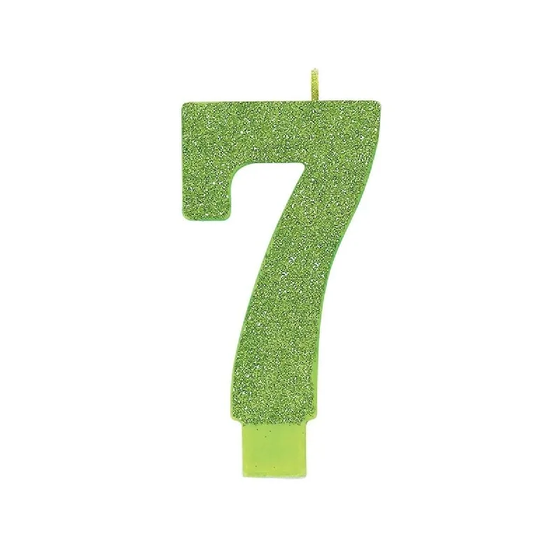 - Winter warm clothes for short-haired dogs Large Num Glitter Candle #7 - Kiwi