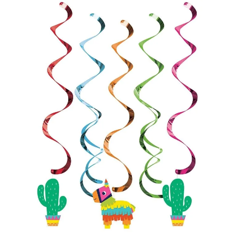 - Pet fence foldable indoor Mexican Fiesta Swirl Decorations, 5 per Package