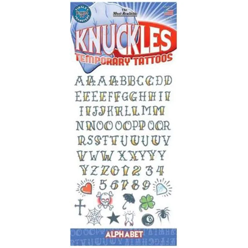 - Dog anti-slip mat Knuckles temporary tattoos letter kit