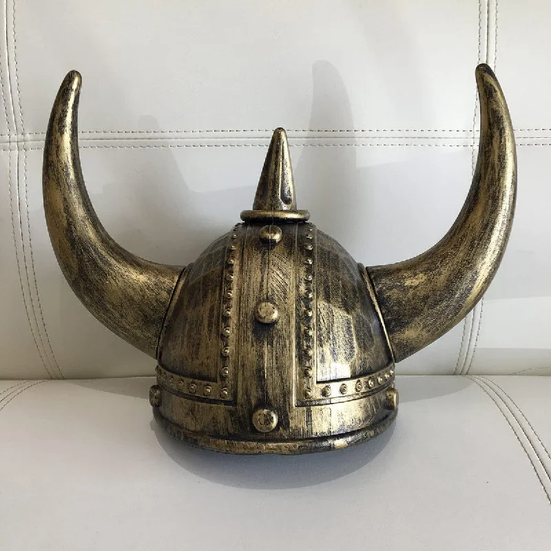 - Remote interactive pet feeder Gold viking helmet for adults
