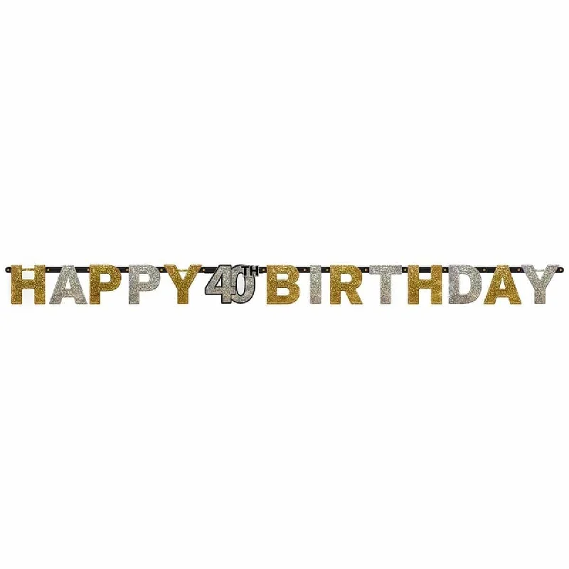 - Dog anti-slip mat 40th Sparkling Celeb - Letter Banner 7ft