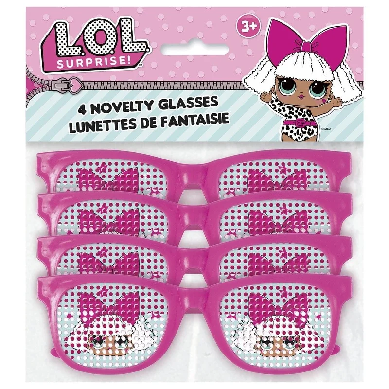 - Cat anti-jump window safety net LOL Surprise plastic glasses, 4 per package
