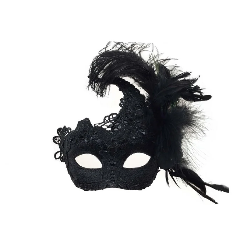 - Hamster silent running wheel to prevent chewing Black venetian mask with feathers and brocade lace