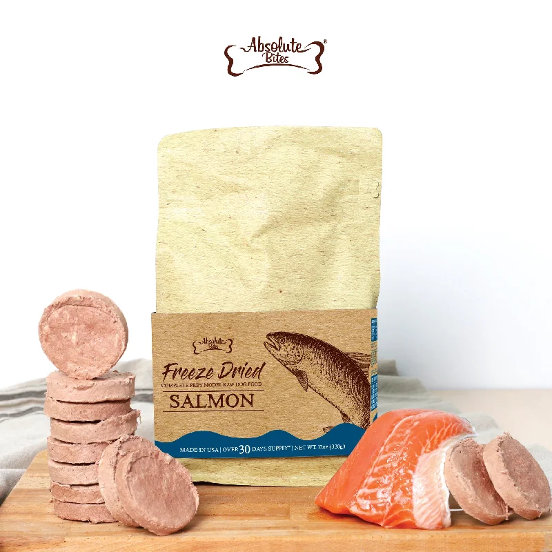- Natural ingredient dog foodAbsolute Bites Freeze Dried Raw Patty for Dogs - Salmon (12oz) | Prey Model Raw (PMR) - Natural ingredient dog foodAbsolute Bites Freeze Dried Raw Patty for Dogs - Salmon (12oz) | Prey Model Raw (PMR)