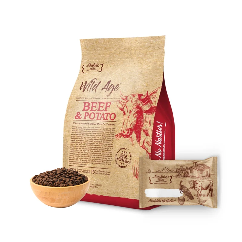 -Fish-containing dog foodAbsolute Bites Wild Age Dry Dog Food - Beef & Potato (Sample) -Fish-containing dog foodAbsolute Bites Wild Age Dry Dog Food - Beef & Potato (Sample)