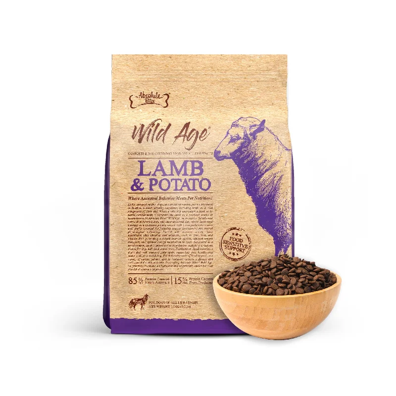 - ProNevus dog food palatabilityAbsolute Bites Wild Age Dry Dog Food - Lamb & Potato (3.3lbs) - ProNevus dog food palatabilityAbsolute Bites Wild Age Dry Dog Food - Lamb & Potato (3.3lbs)