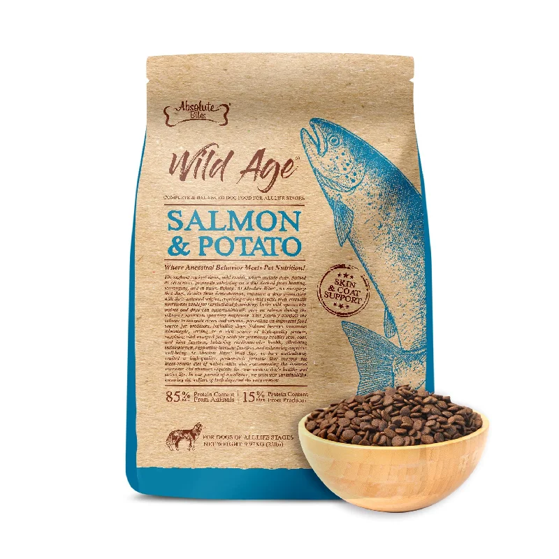 - The effect of dog food on hairAbsolute Bites Wild Age Dry Dog Food - Salmon & Potato (22lbs) - The effect of dog food on hairAbsolute Bites Wild Age Dry Dog Food - Salmon & Potato (22lbs)